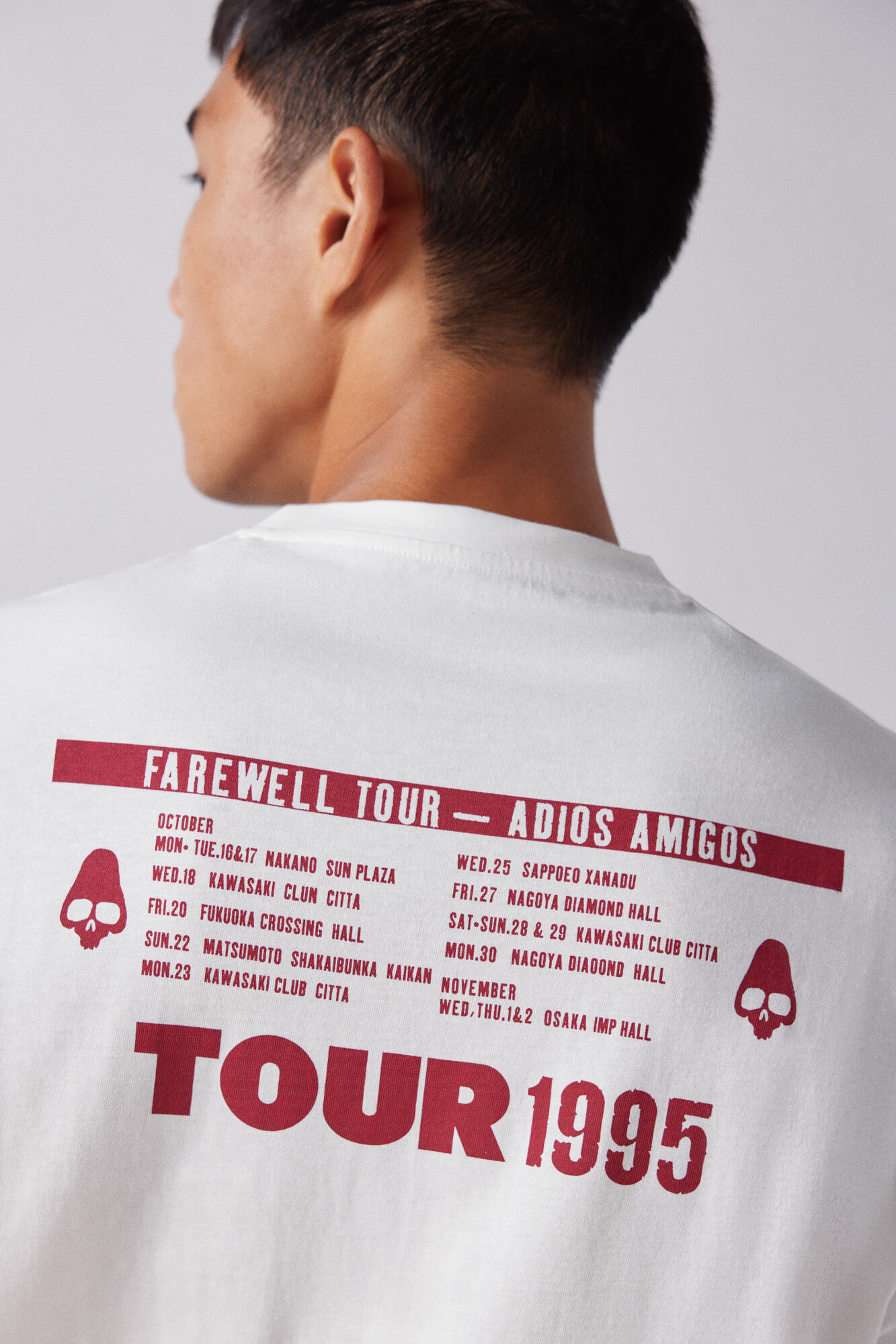 Springfield Playera Ramones Tour 1995 marfil