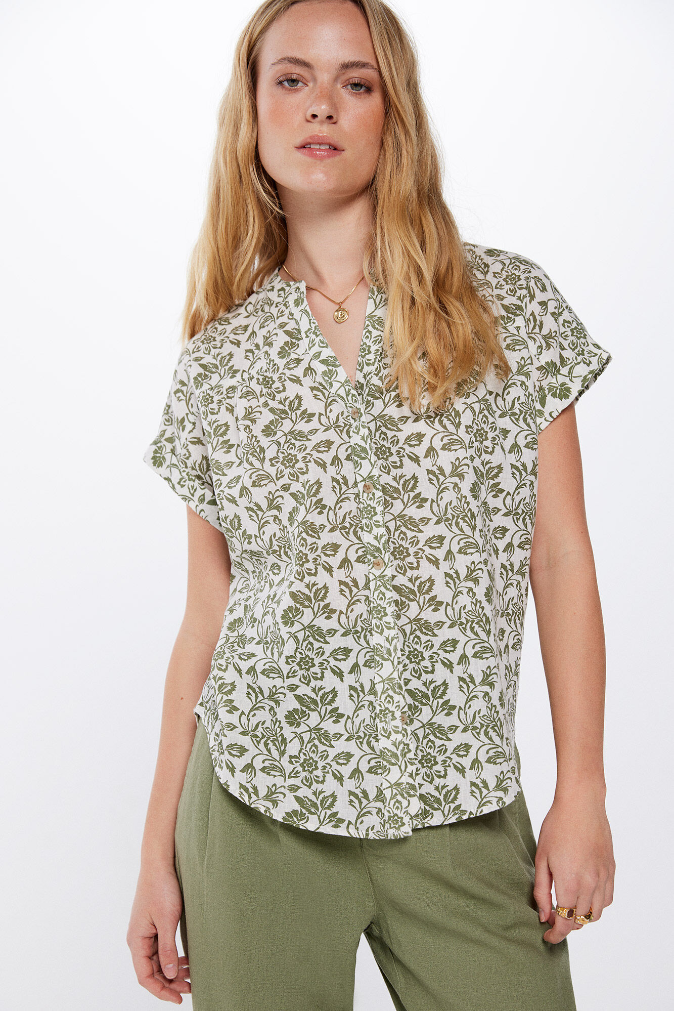 Camisa blanca springfield mujer hotsell