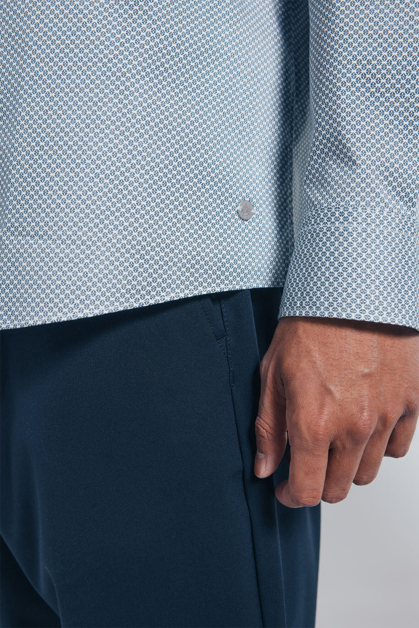 Springfield Camisa de popel&iacute;n con estampado