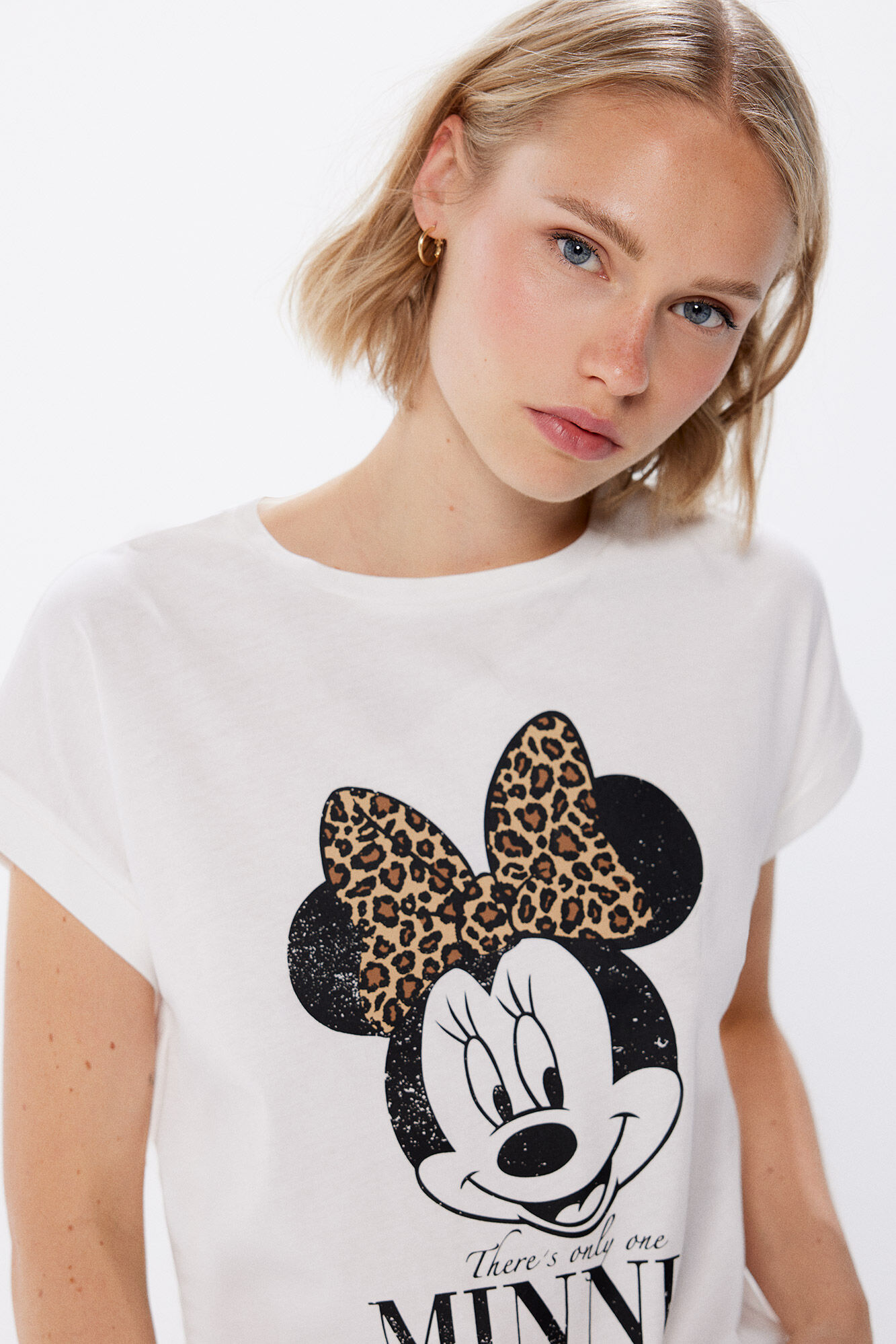 Springfield Playera "Minnie" lazo leopardo natural