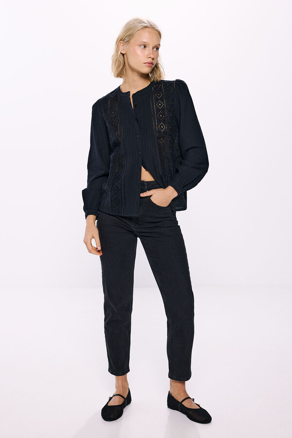 Springfield Blusa shiffly negro
