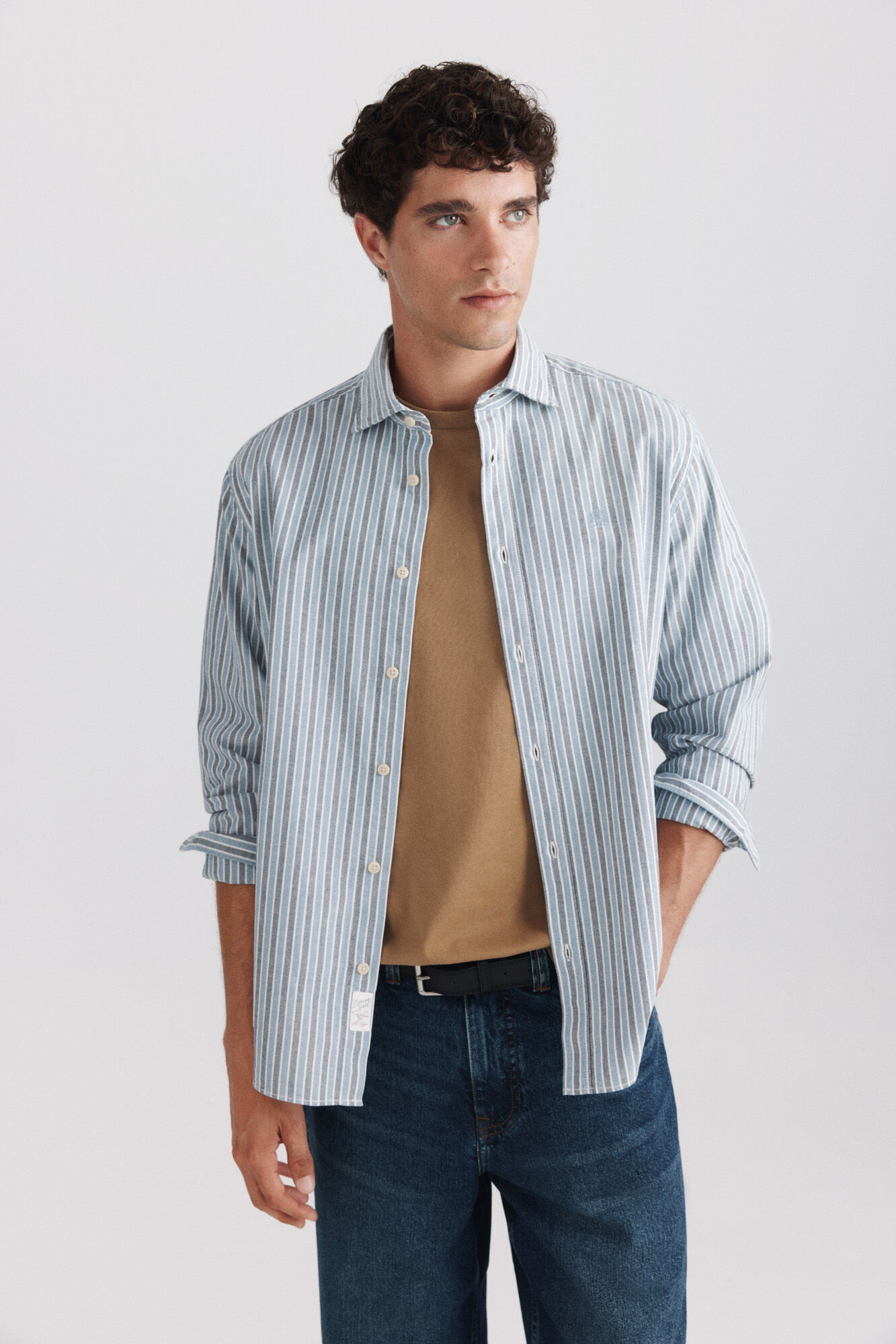 Springfield Camisa oxford de rayas