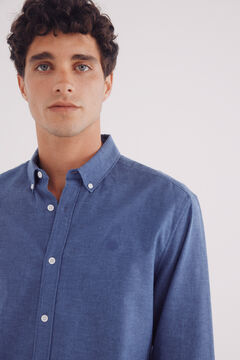 Springfield Camisa lino azulado