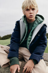 Springfield Kids Chaqueta acolchada niño verde