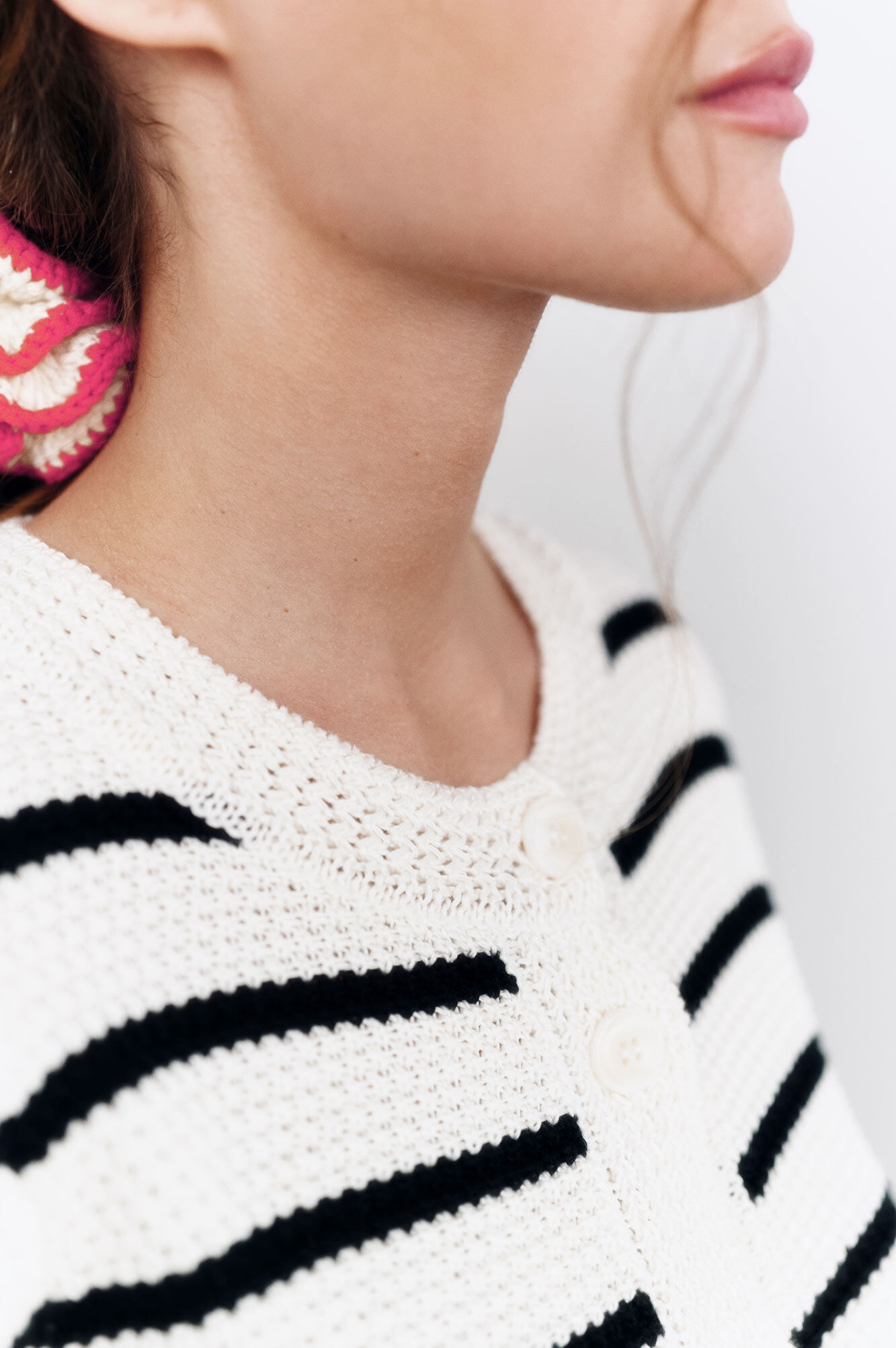 High Spirits C&aacute;rdigan "Mayan Wave"  marfil