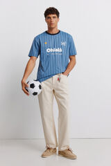 Springfield Playera de f&uacute;tbol Ohlal&aacute; azul