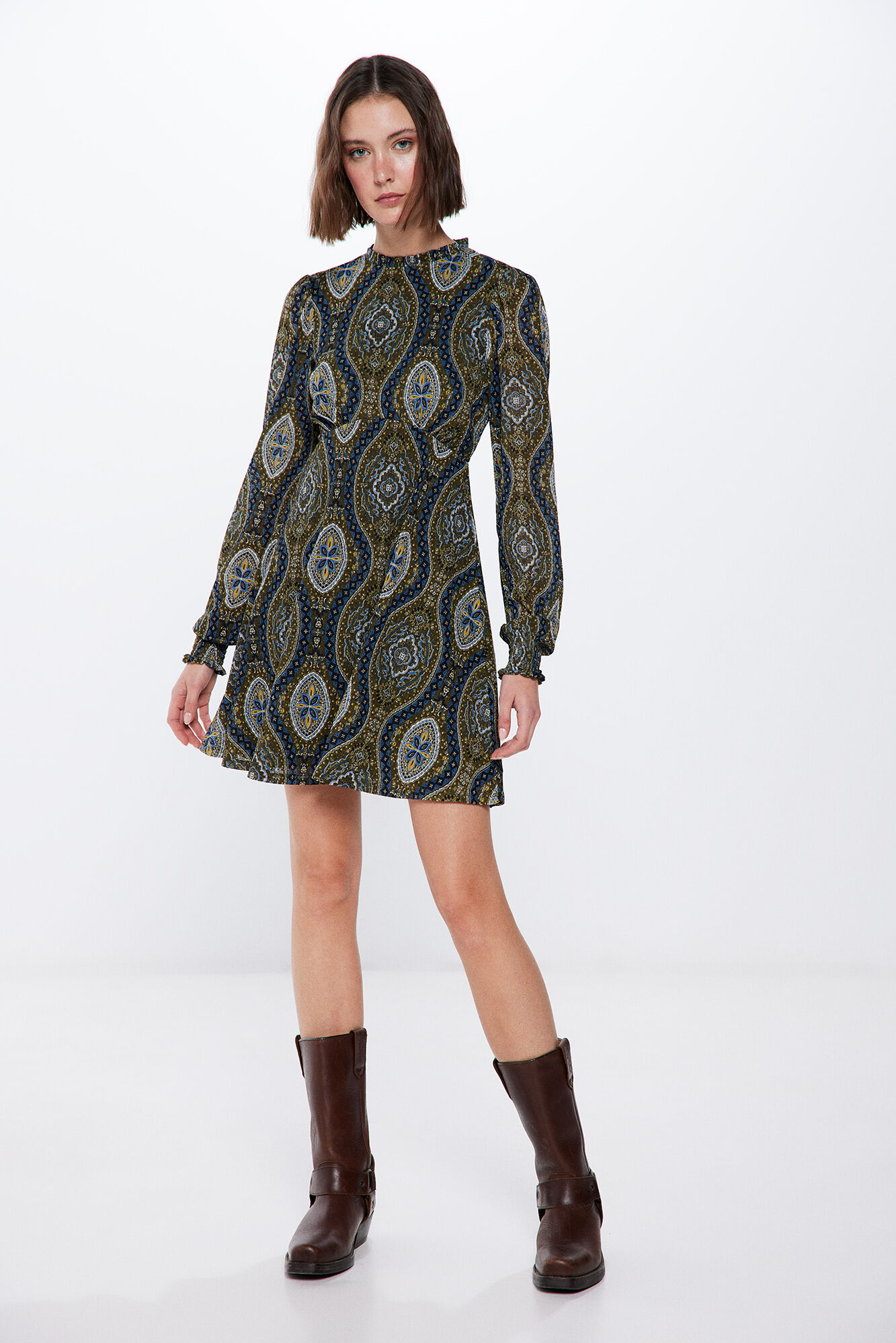 Vestido corto boho best sale