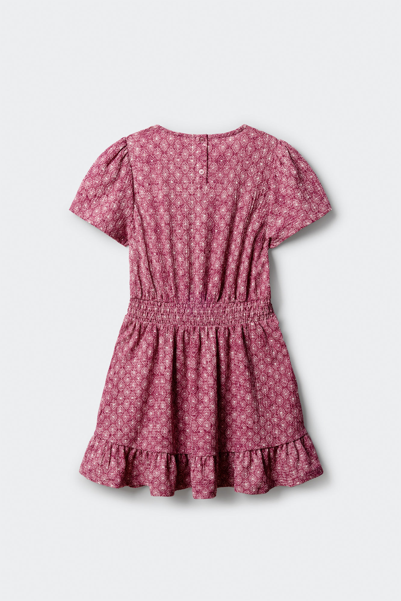 Springfield Kids Vestido manga corta IKAT para ni&ntilde;a morado/lila
