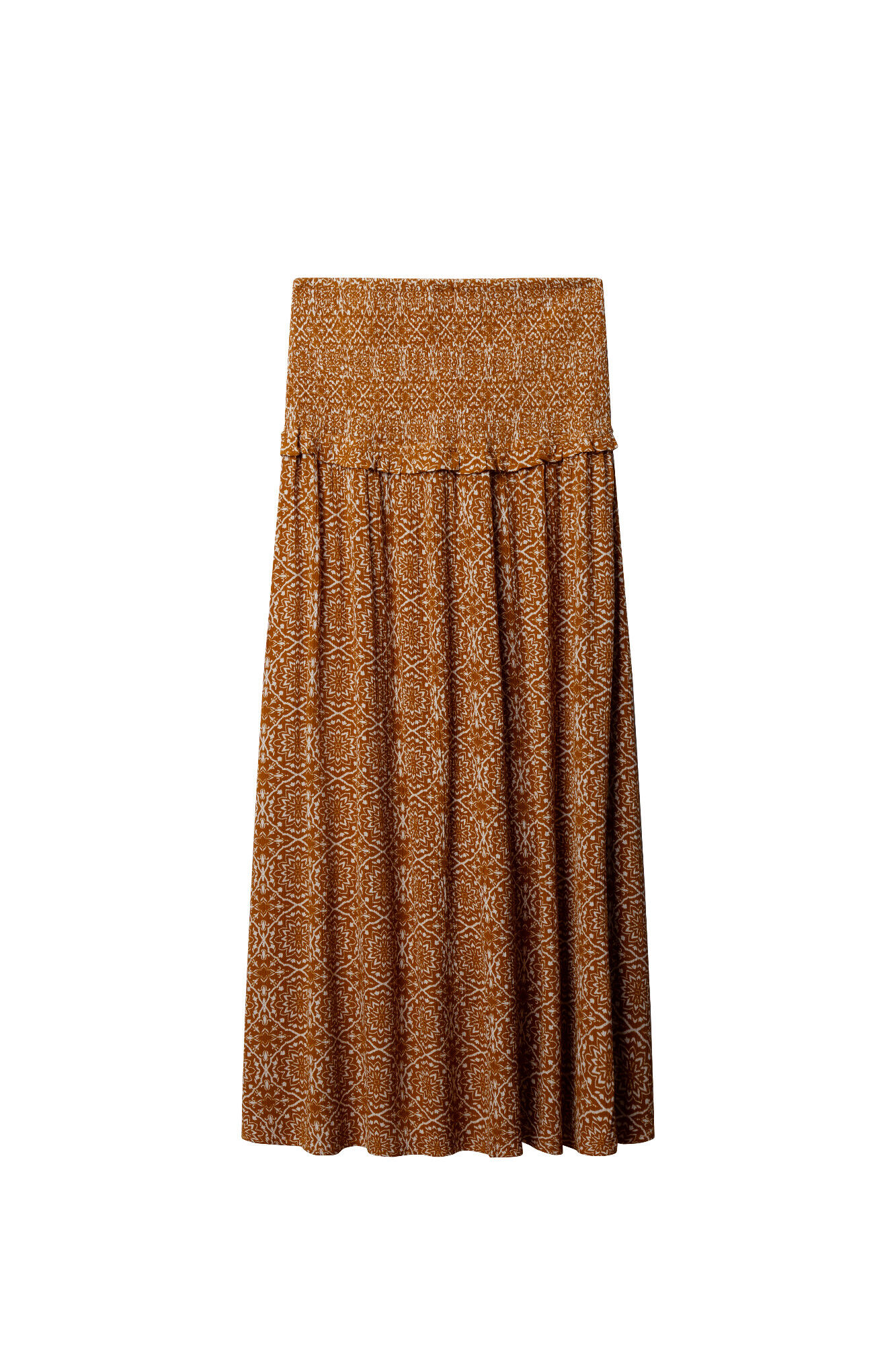 Springfield Falda larga smock de cintura