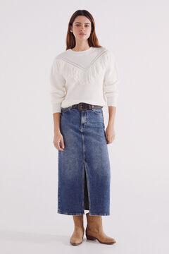 Springfield Falda denim midi azul