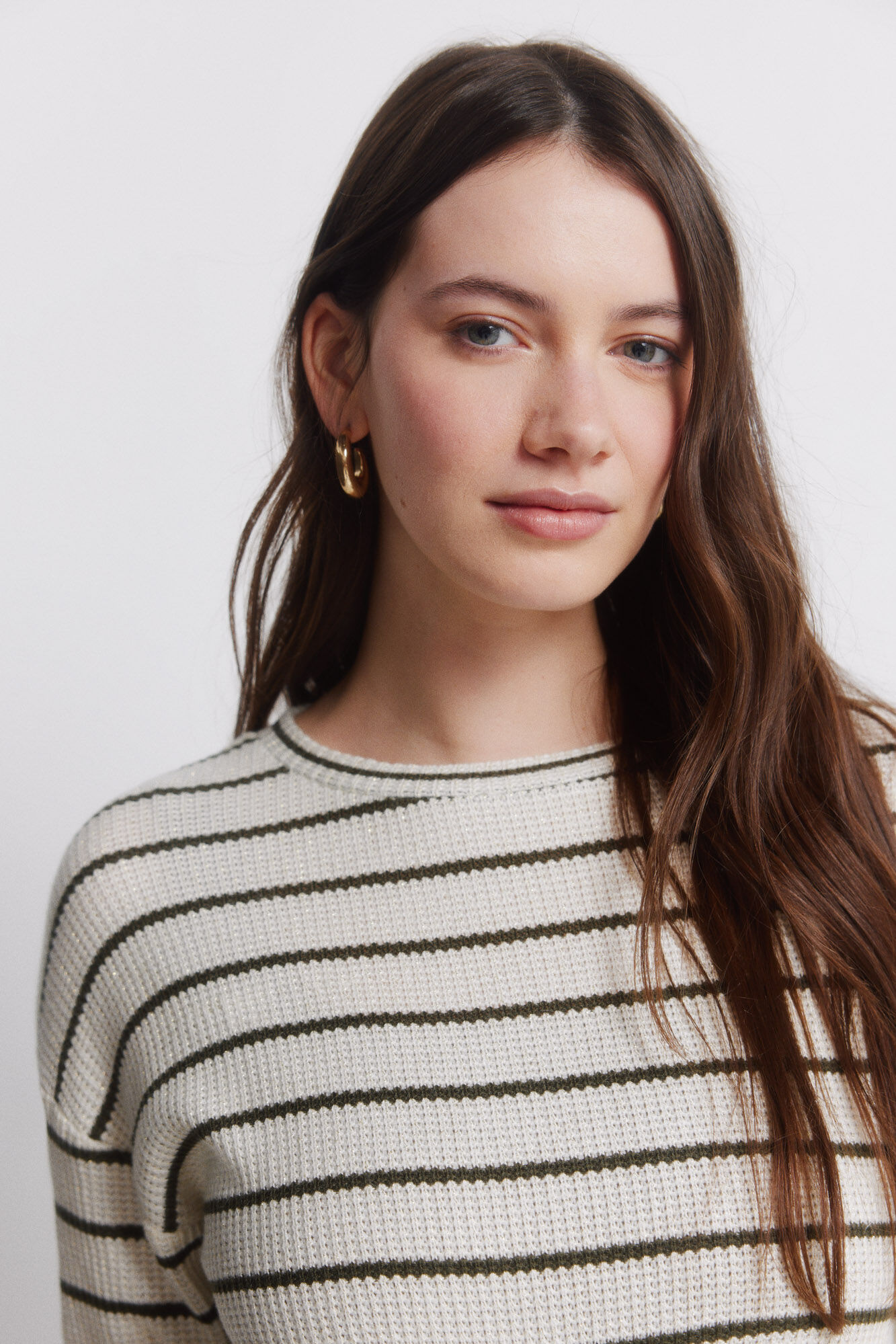 Springfield Su&eacute;ter fino manga larga a rayas