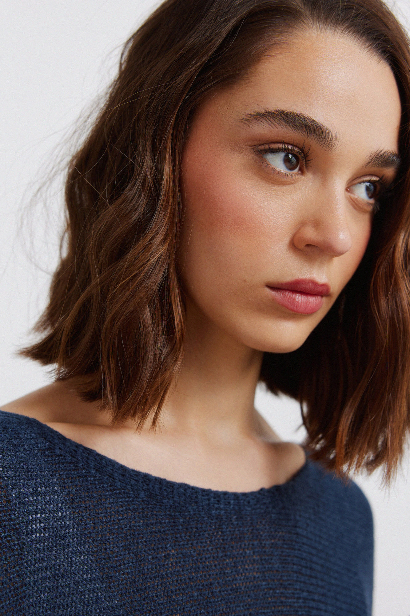 Springfield Jersey cuello barco azul