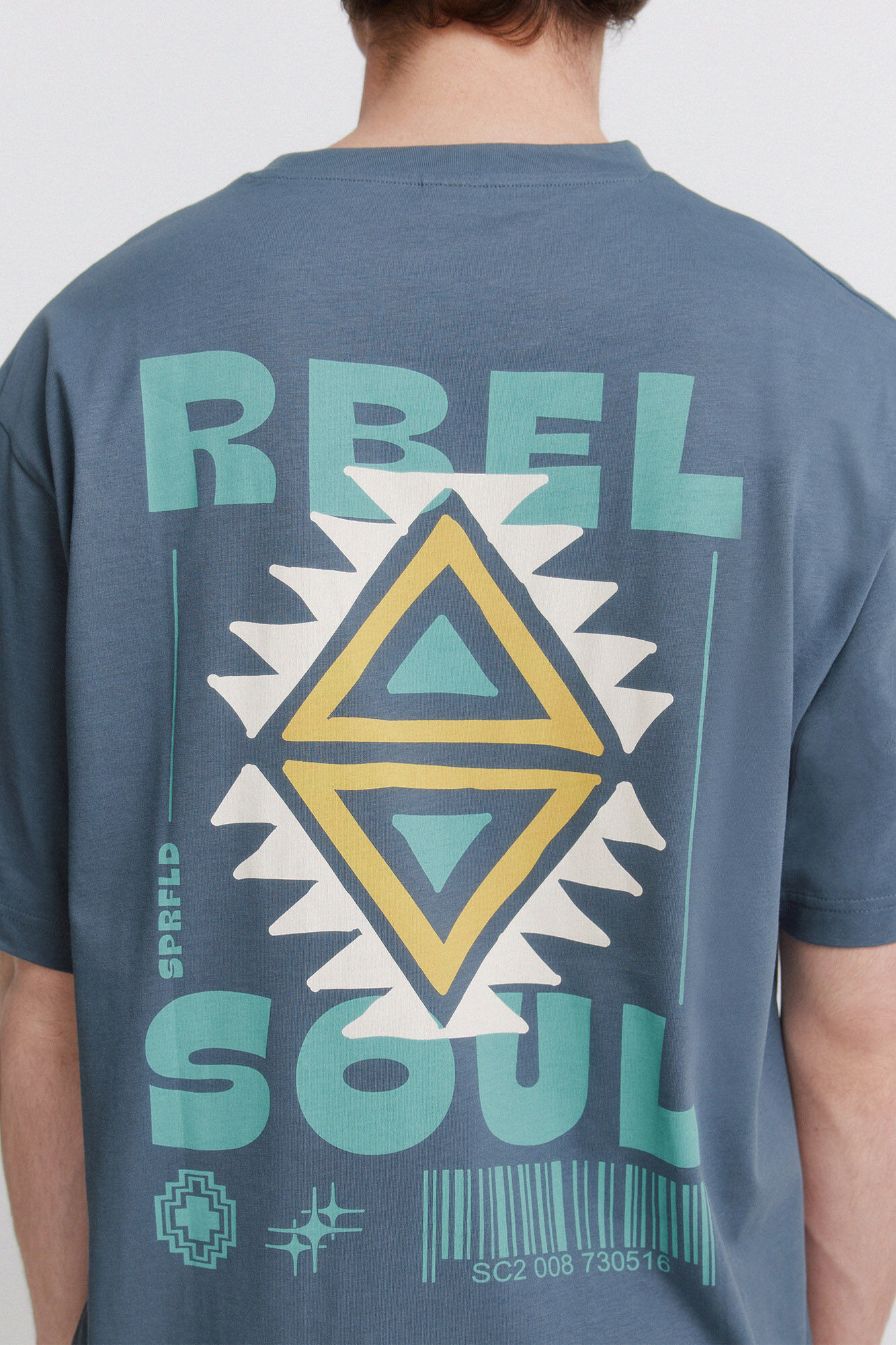 Springfield Playera Rbel nativa azul