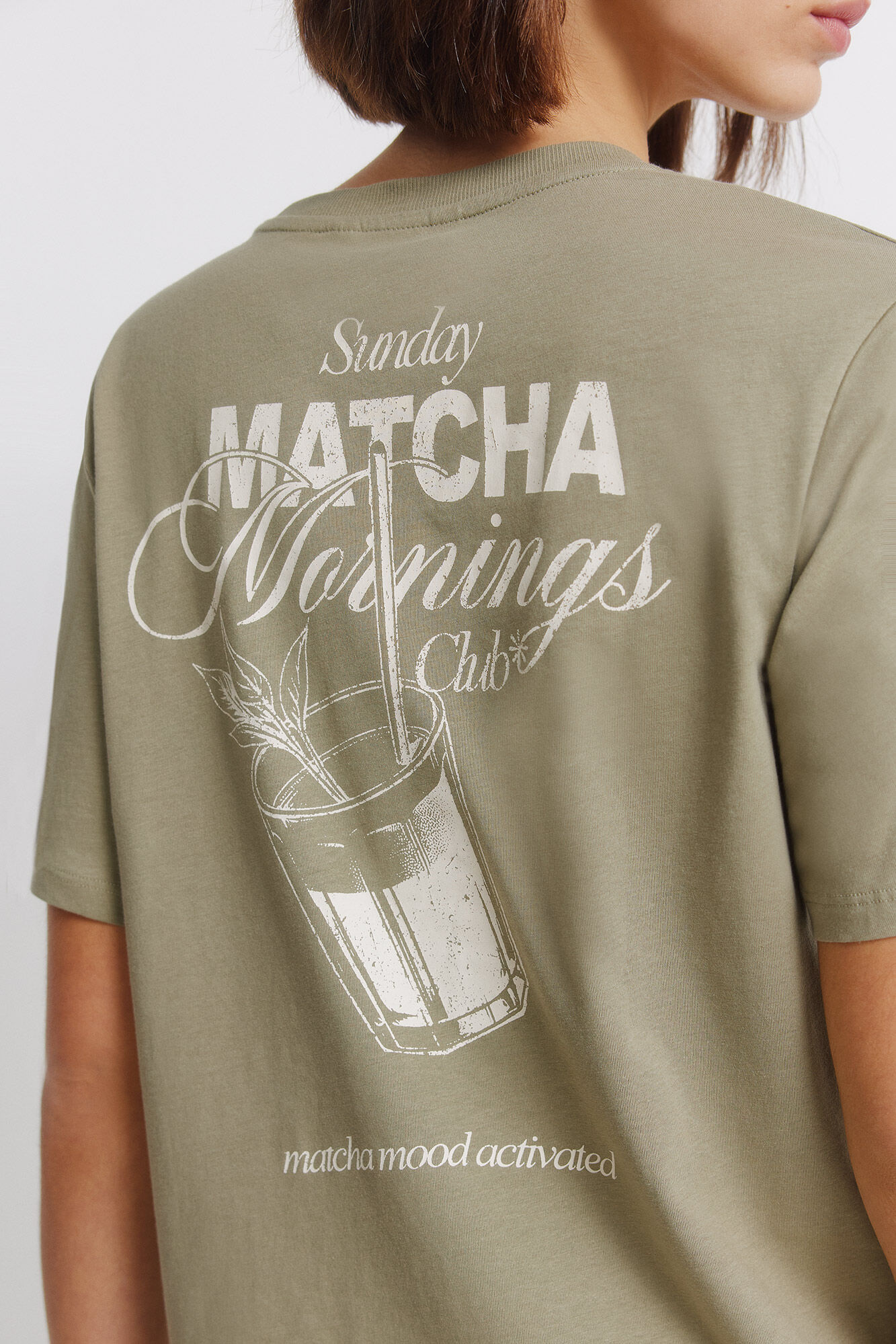 Springfield Playera manga corta "Le caf&eacute;" kaki