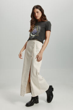 Springfield Playera con estampado y manga corta gris