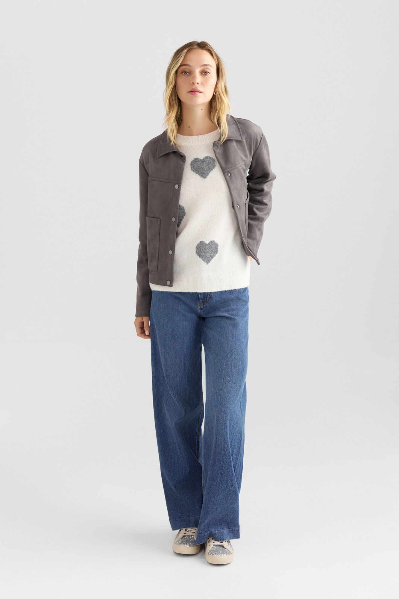 Springfield Su&eacute;ter de corazones beige