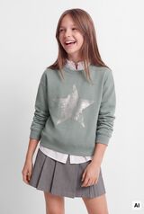 Springfield Kids Sudadera Estrella STUDS verde