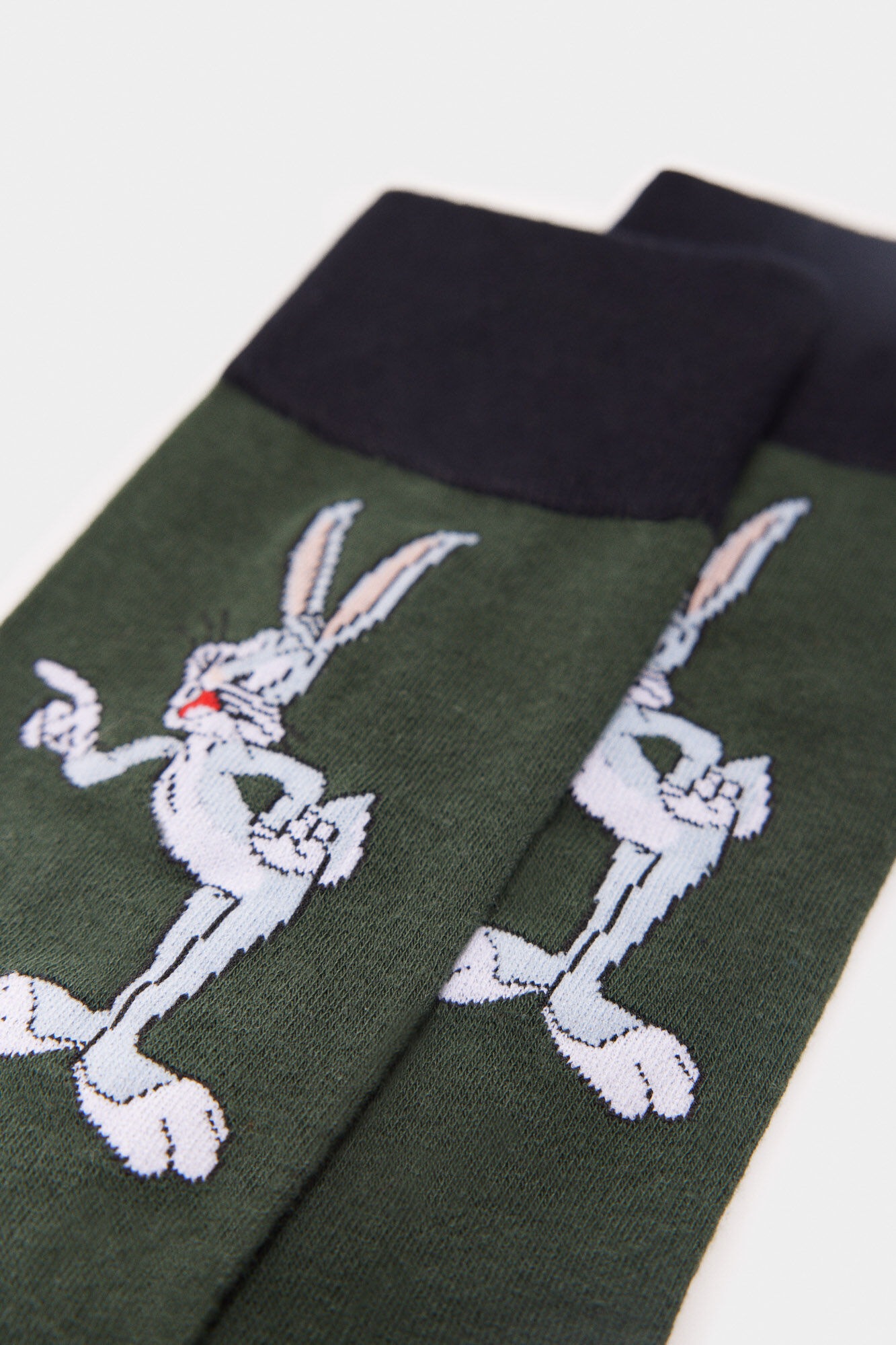 Springfield Calcet&iacute;n alto Bugs Bunny posicional verde