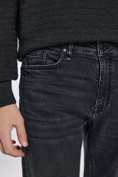 Springfield Jeans gris oscuro skinny fit gris