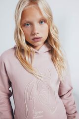 Springfield Kids Sudadera cord&oacute;n de caballo ni&ntilde;a rosa