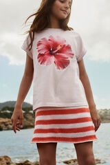 Springfield Playera hibiscus niña rosa