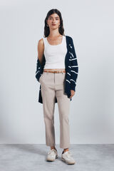 Springfield Pantalón chino recto beige