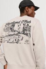 Springfield Sudadera back print gris