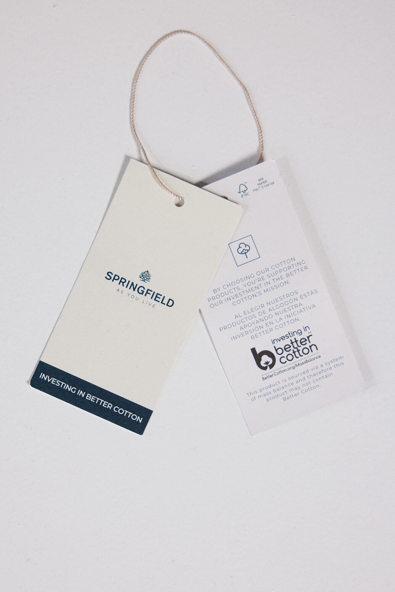 Springfield Playera "Stay wild" natural