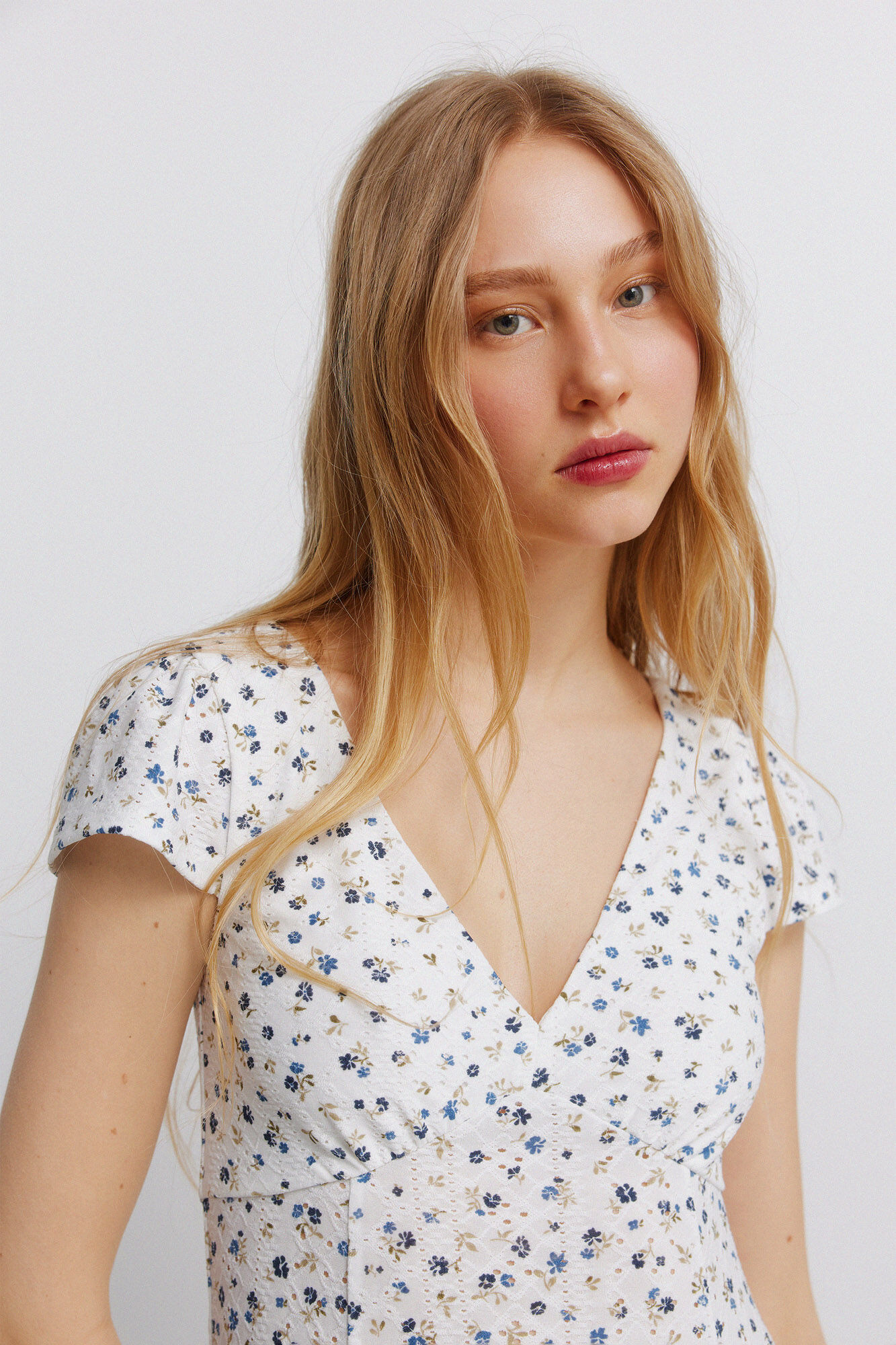 Springfield Vestido estampado de encaje