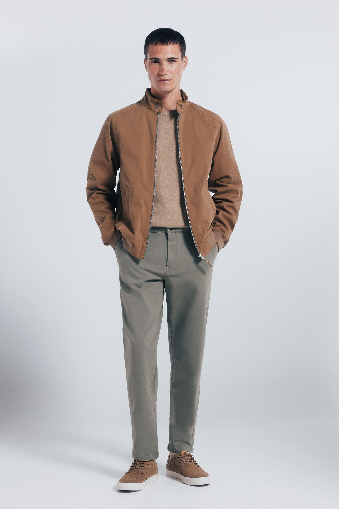 Springfield Chamarra algod&oacute;n beige