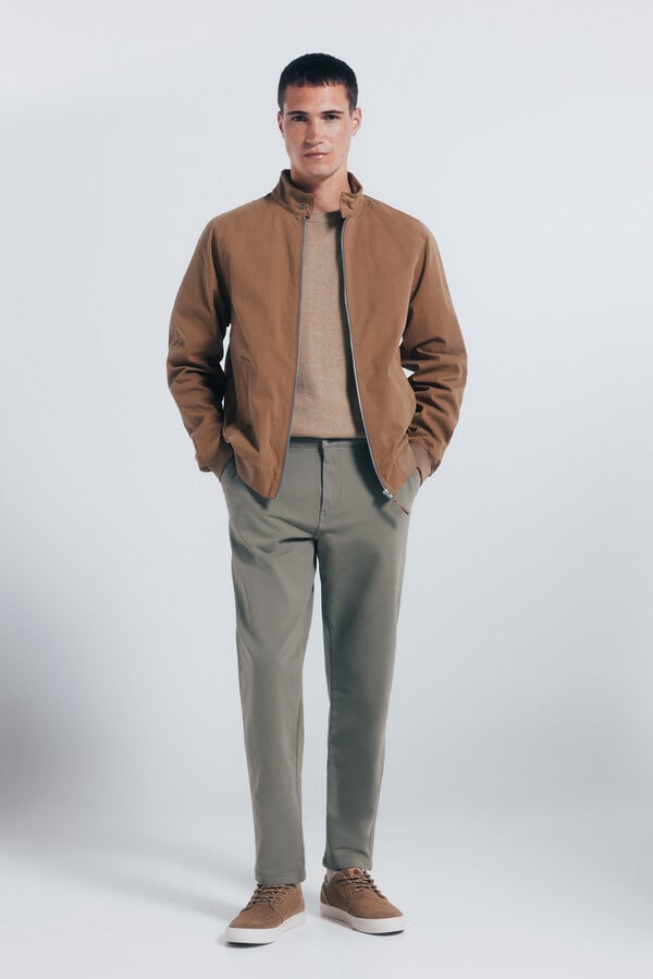 Springfield Chamarra algodón beige