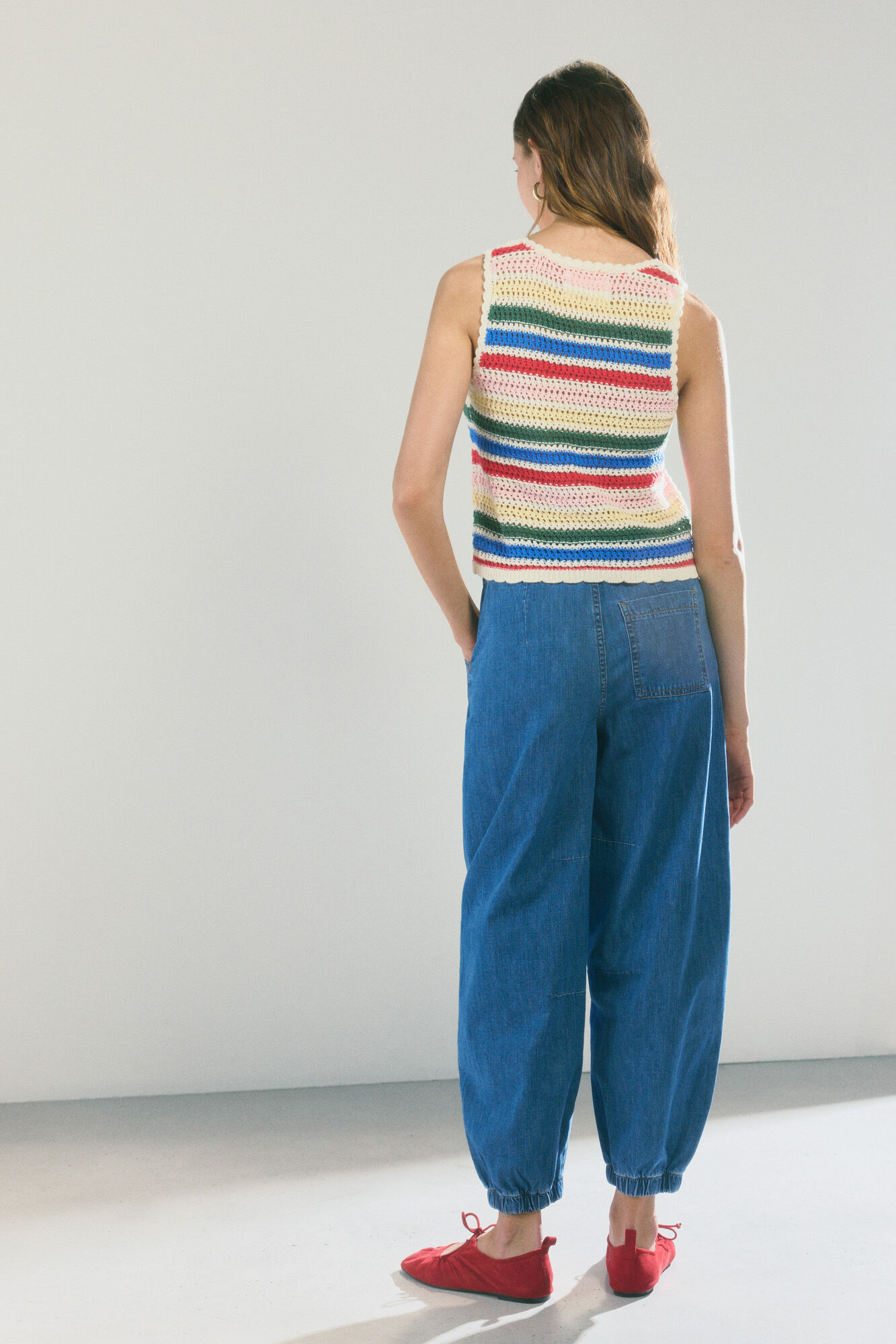 High Spirits Jeans con lazo azul