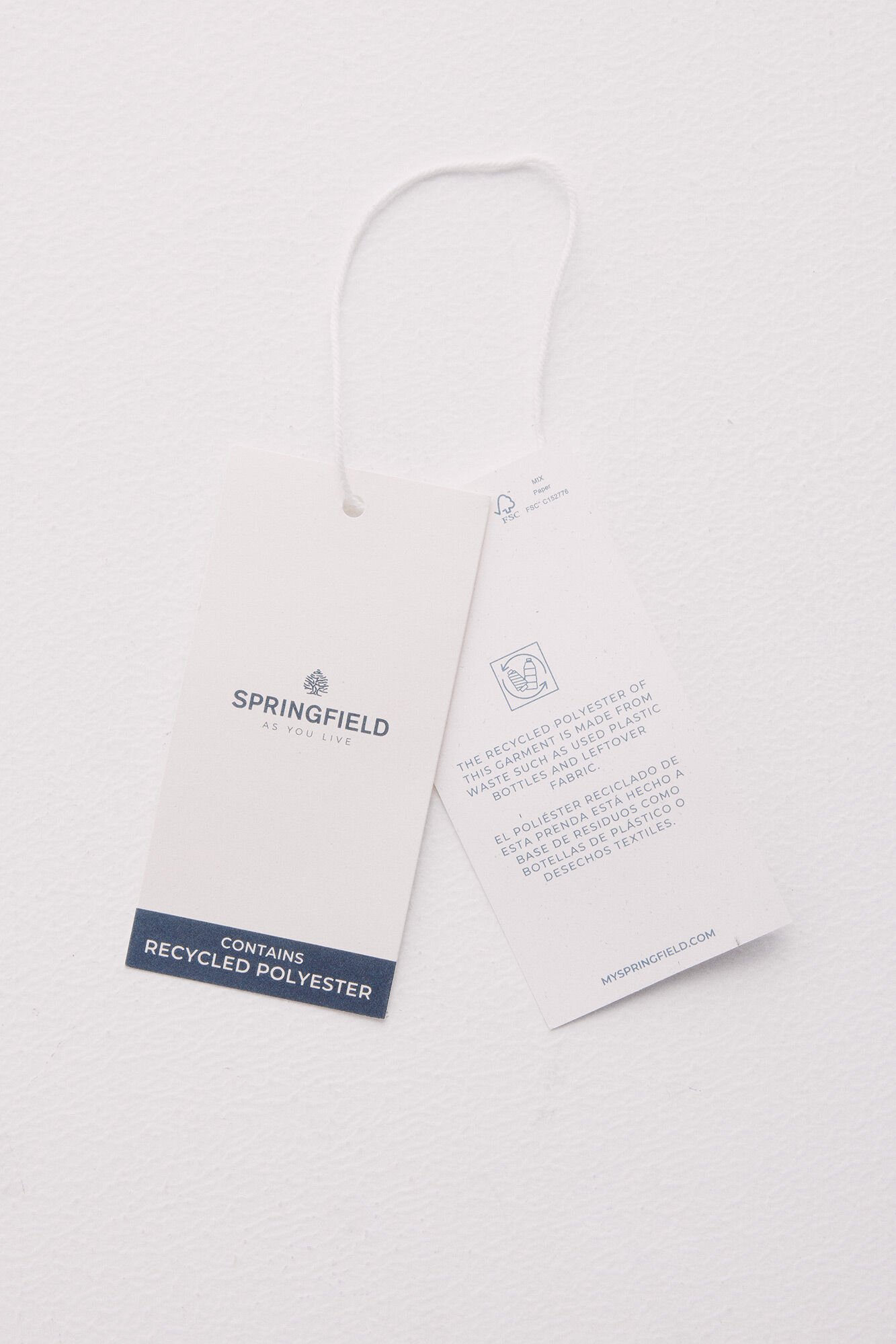 Springfield Vestido midi tirantes bolitas caf&eacute;