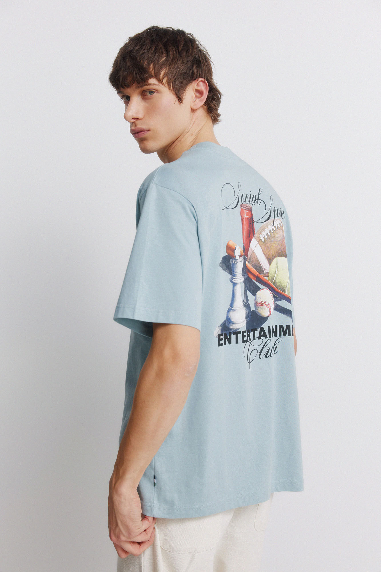 Springfield Playera entertaiment azul