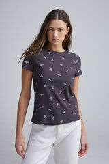 Springfield Playera estampada gris