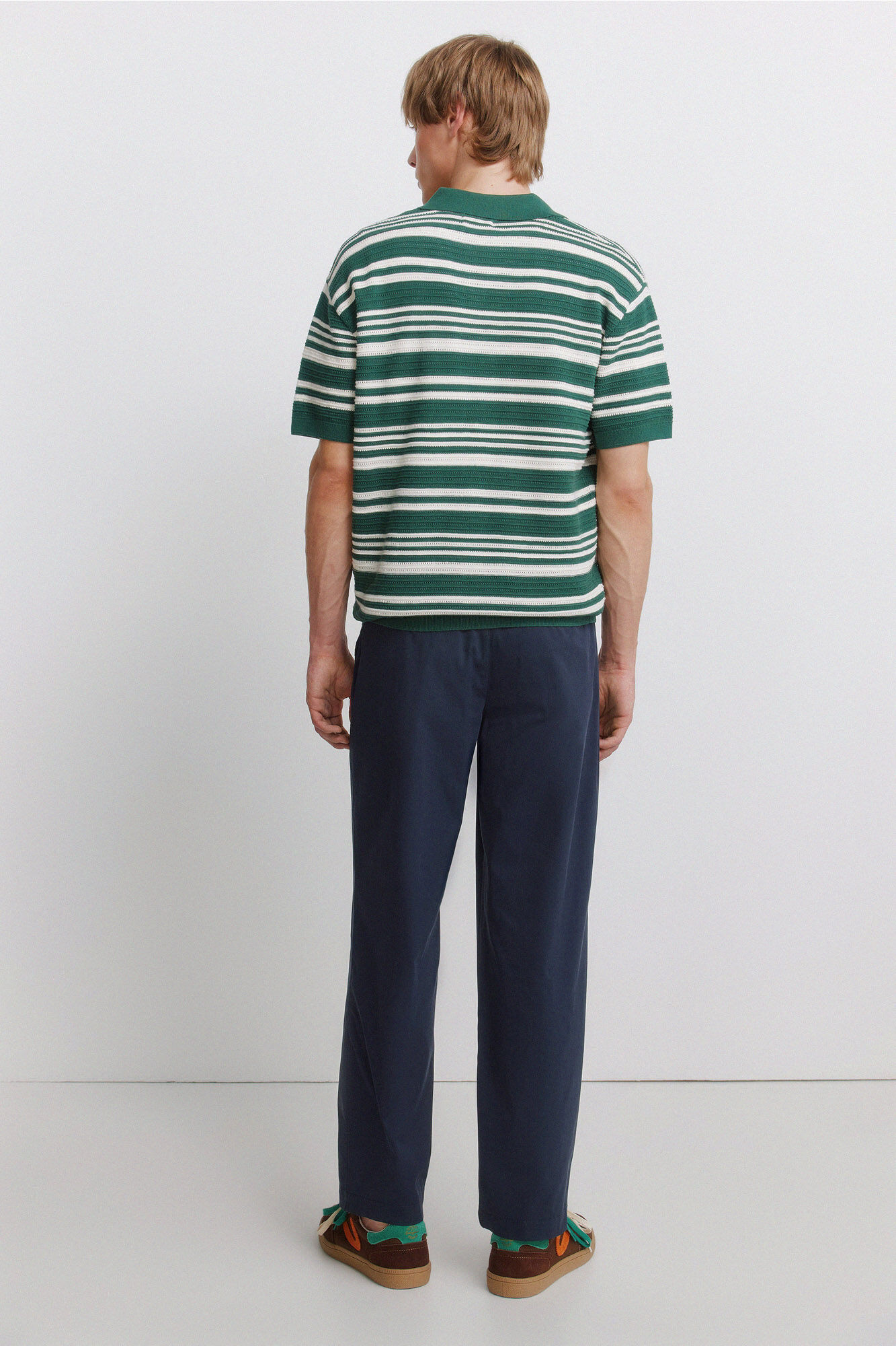 Springfield Pantal&oacute;n chino ligero corte relajado azulado