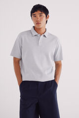 Springfield Polo estructura microrayas azul