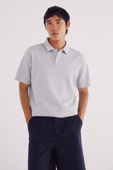 Springfield Polo estructura microrayas azul