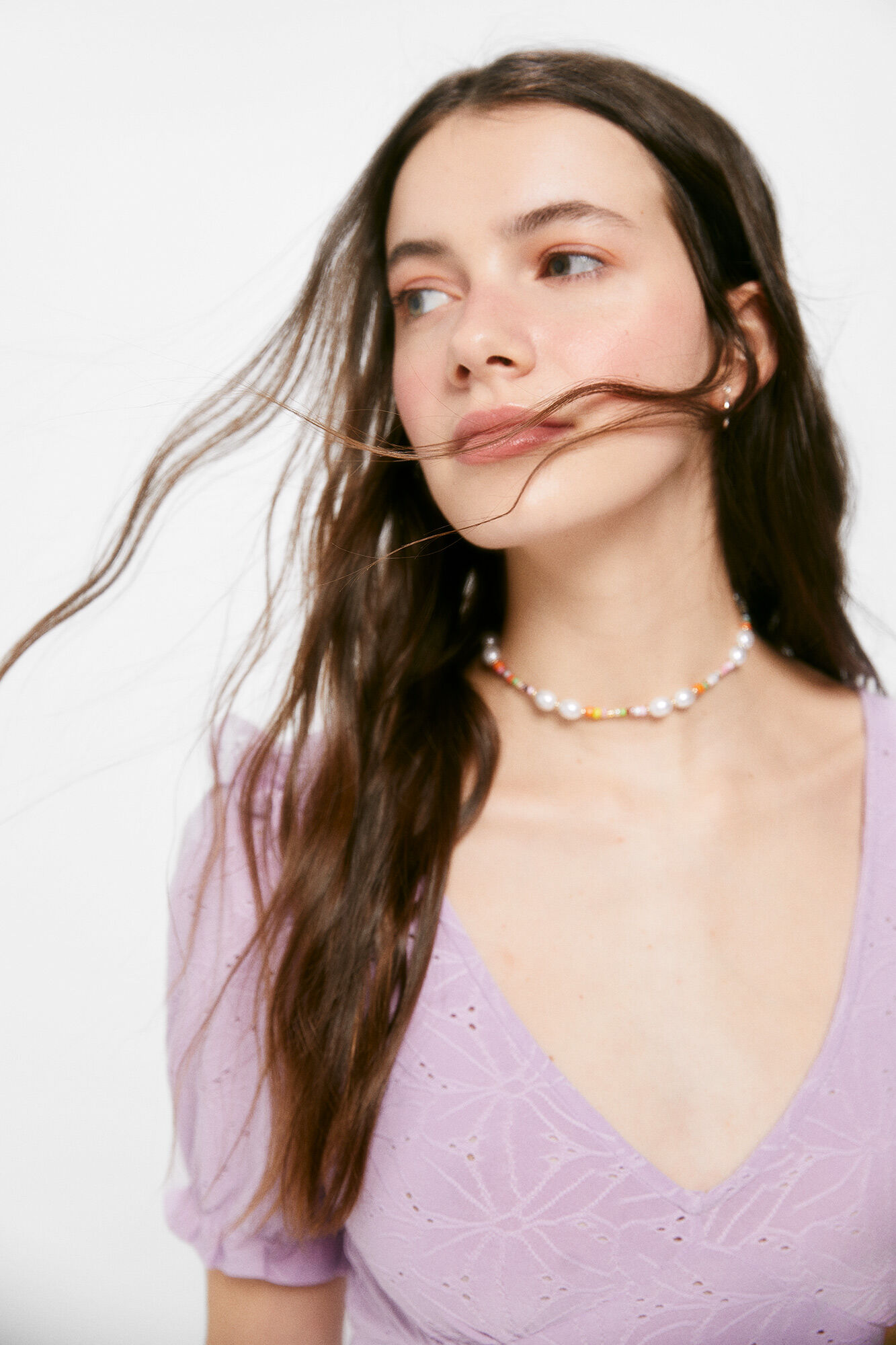 Springfield Vestido Corto Estructura morado/lila