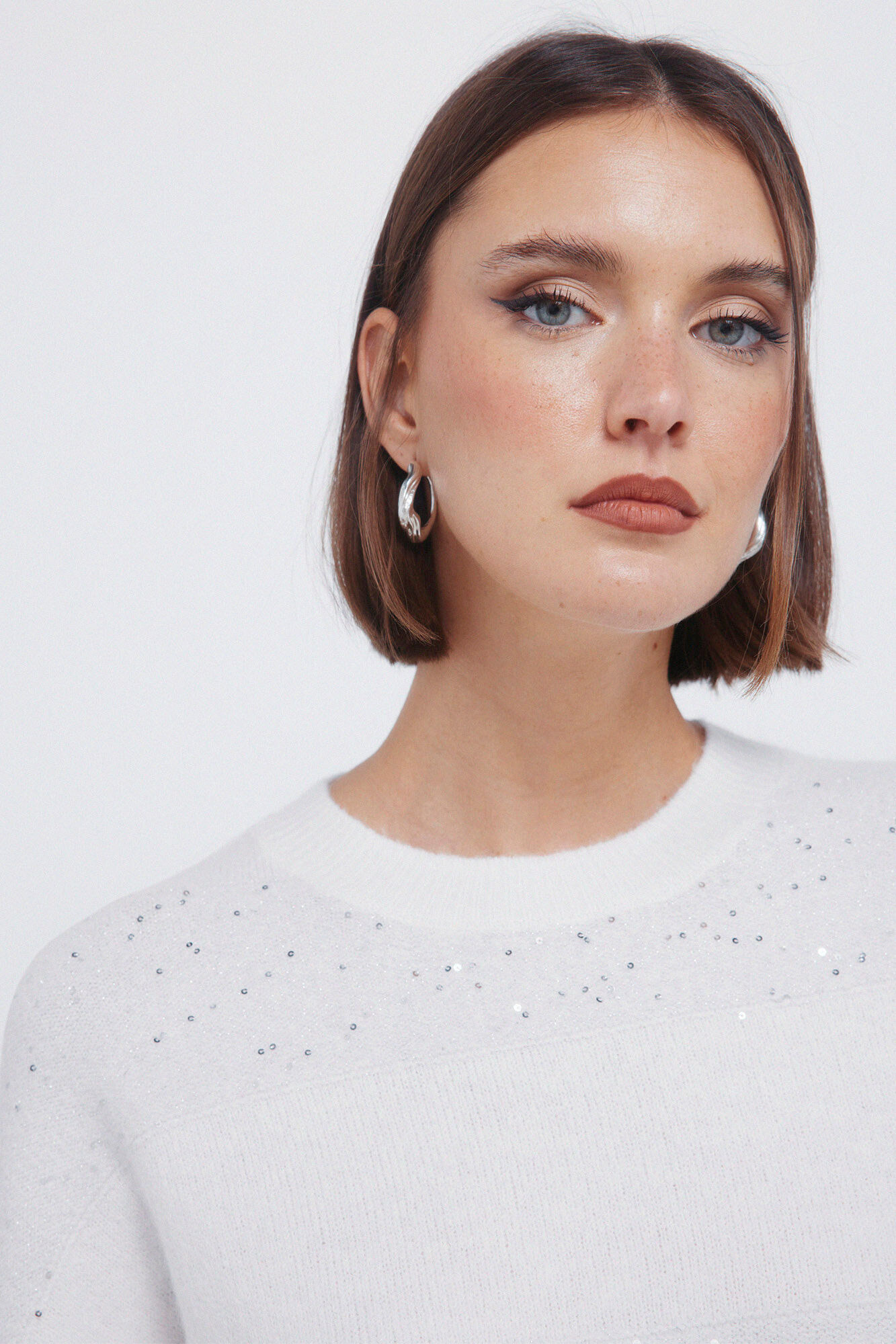 Springfield Jersey de rayas con lentejuelas