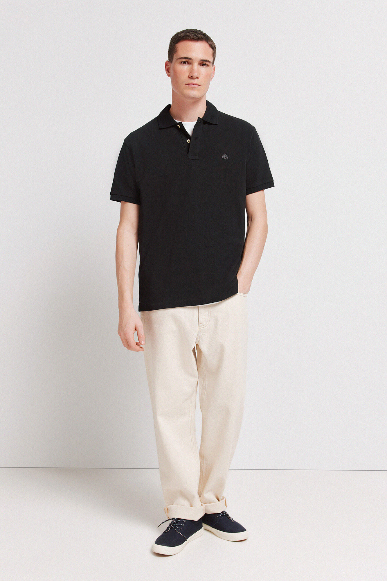Springfield Polo b&aacute;sico regular fit negro