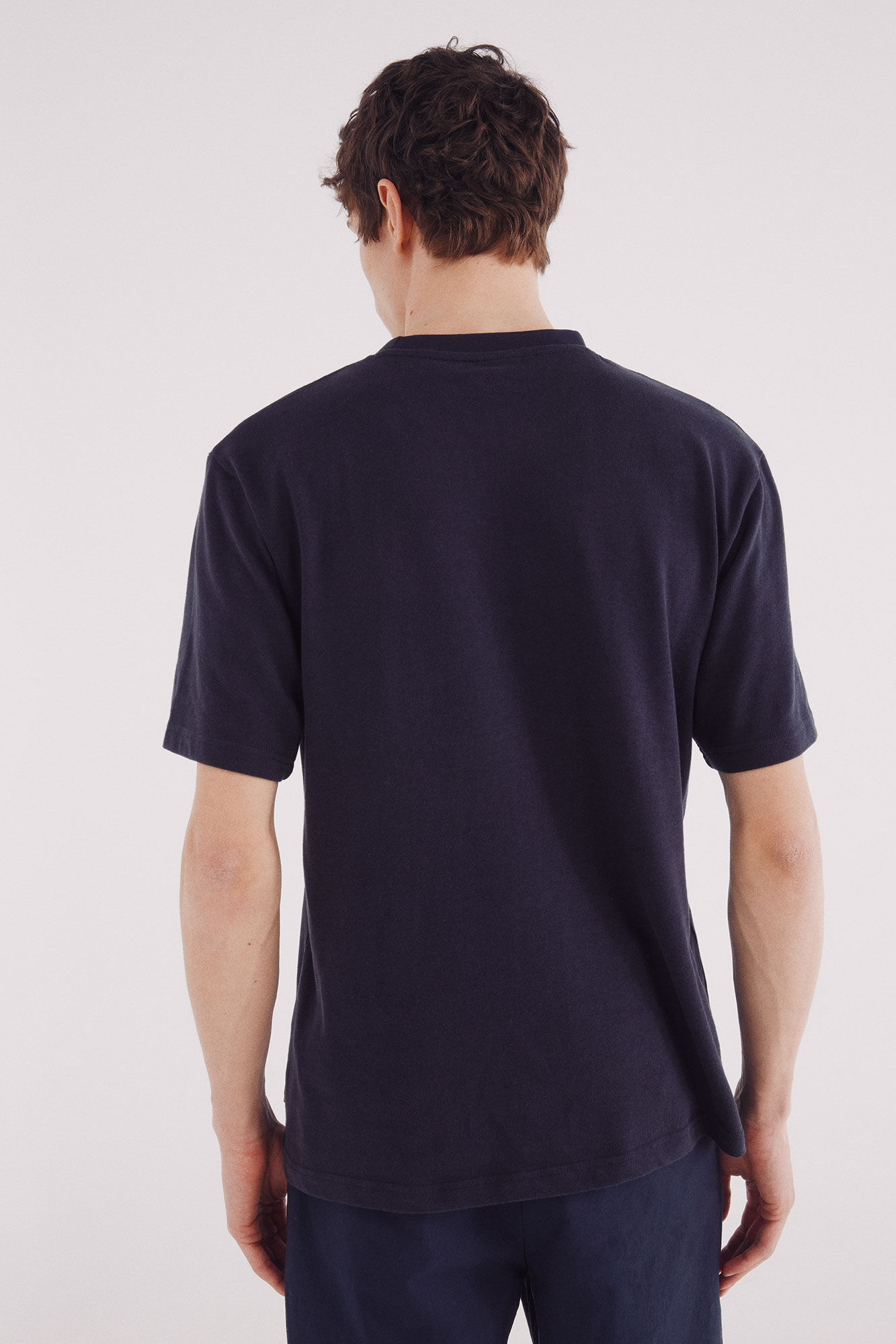 Springfield Camiseta texturada azul