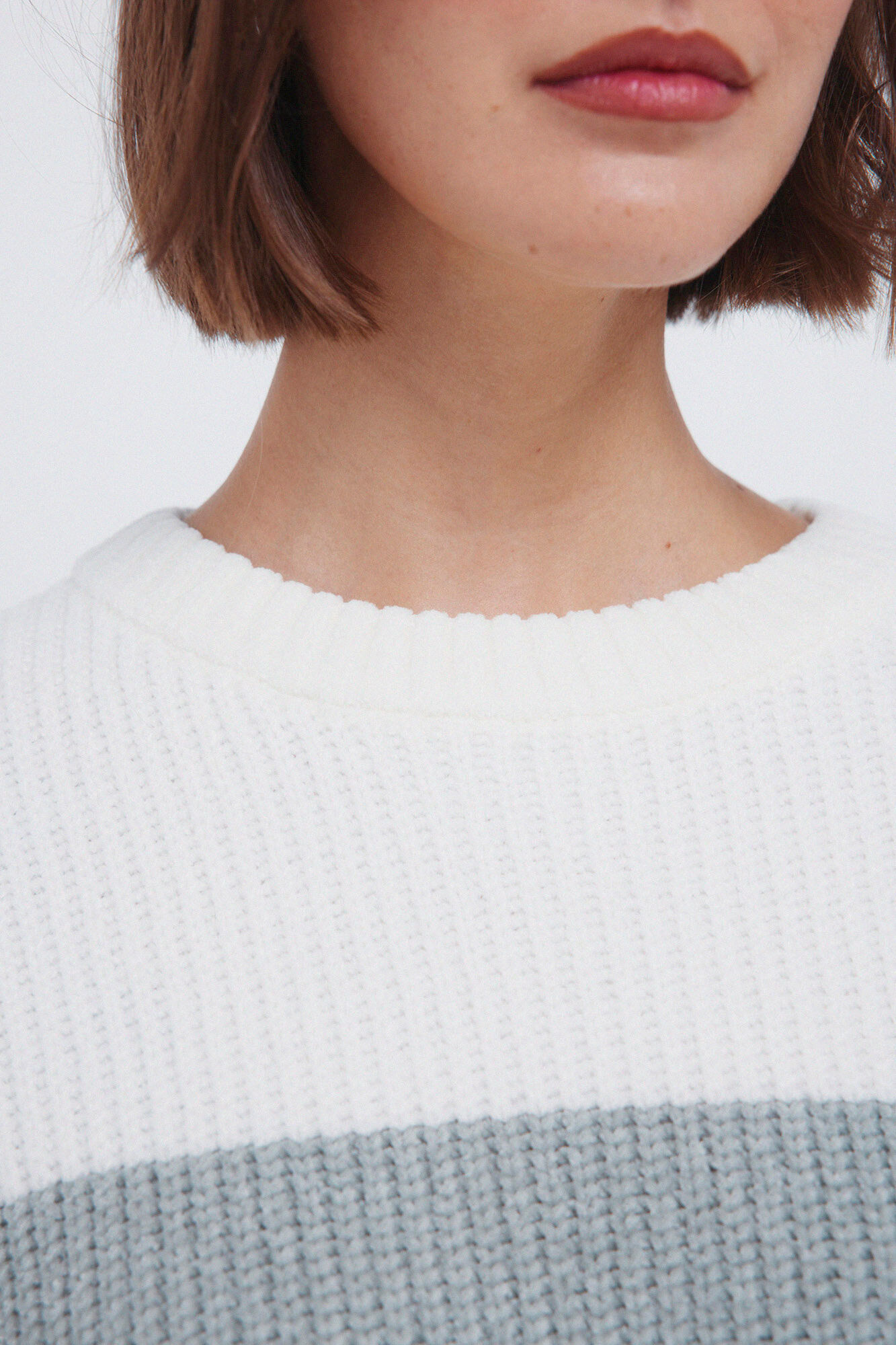 Springfield Jersey de rayas de chenilla verde