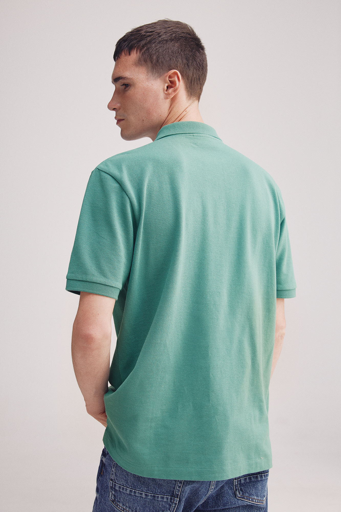 Springfield Polo piqu&eacute; b&aacute;sico regular fit verde