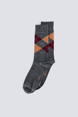 Springfield Calcetín rombos gris