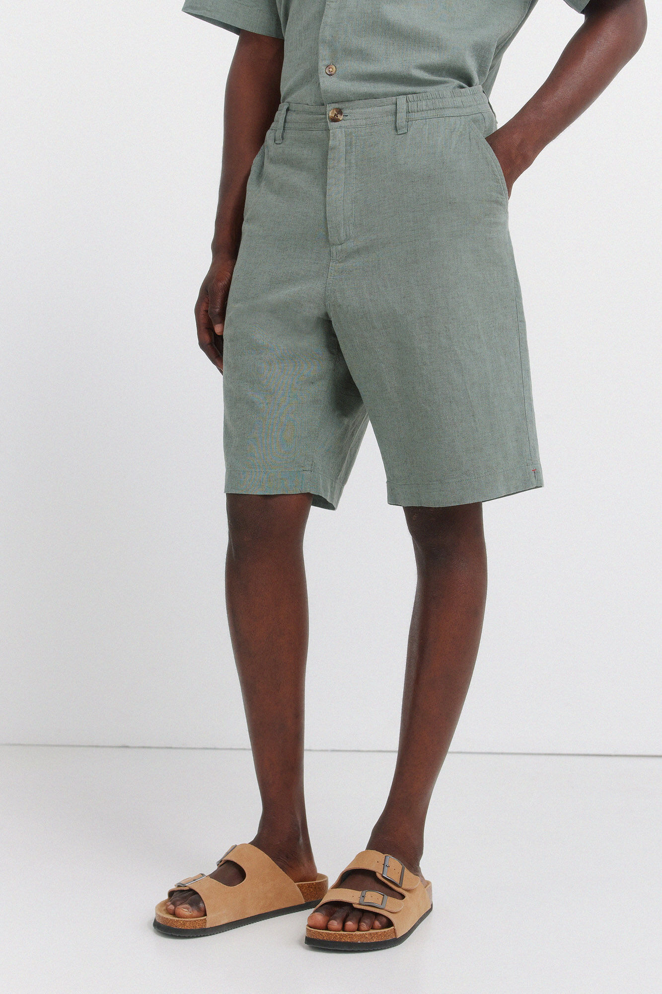 Springfield Bermudas de lino relaxed fit