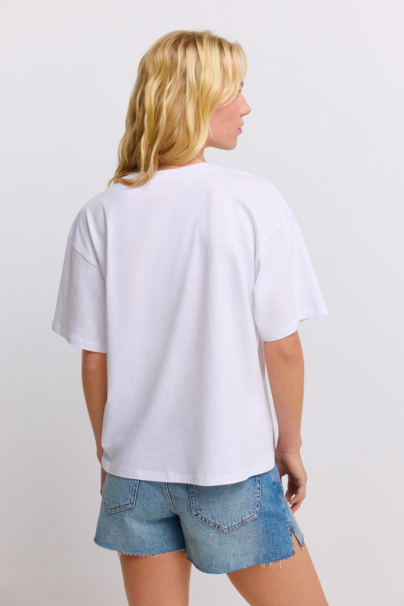 Springfield Playera de manga corta estampada natural