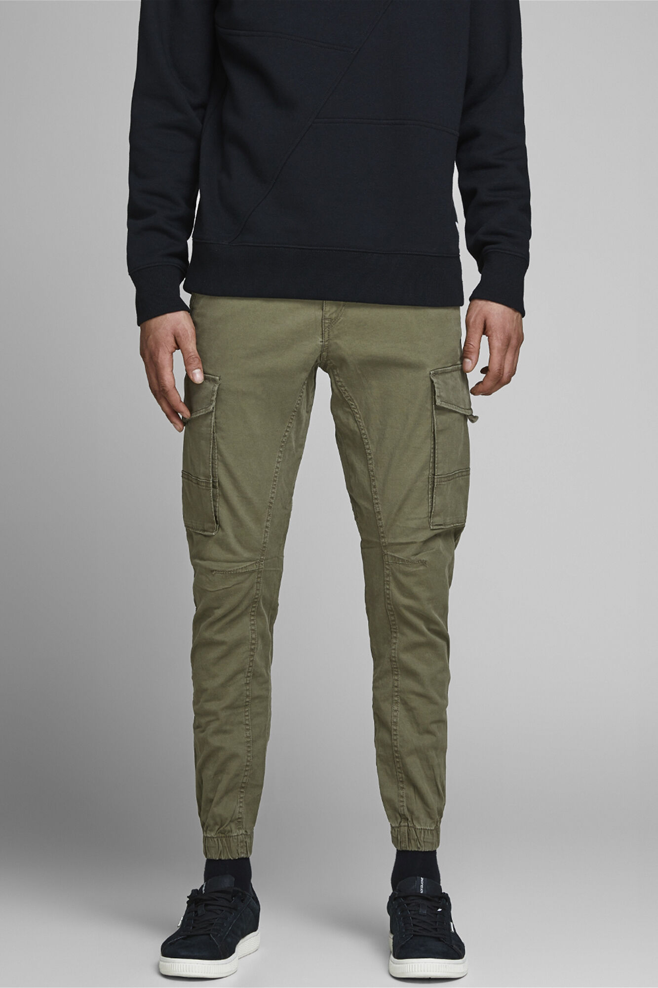 Jack & Jones Pantal&oacute;n slim fit cargo verde