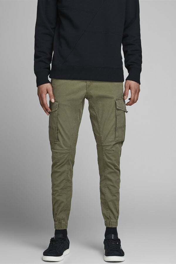 Jack & Jones Pantalón slim fit cargo verde