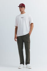 Springfield Pantalón cargo slim fit kaki